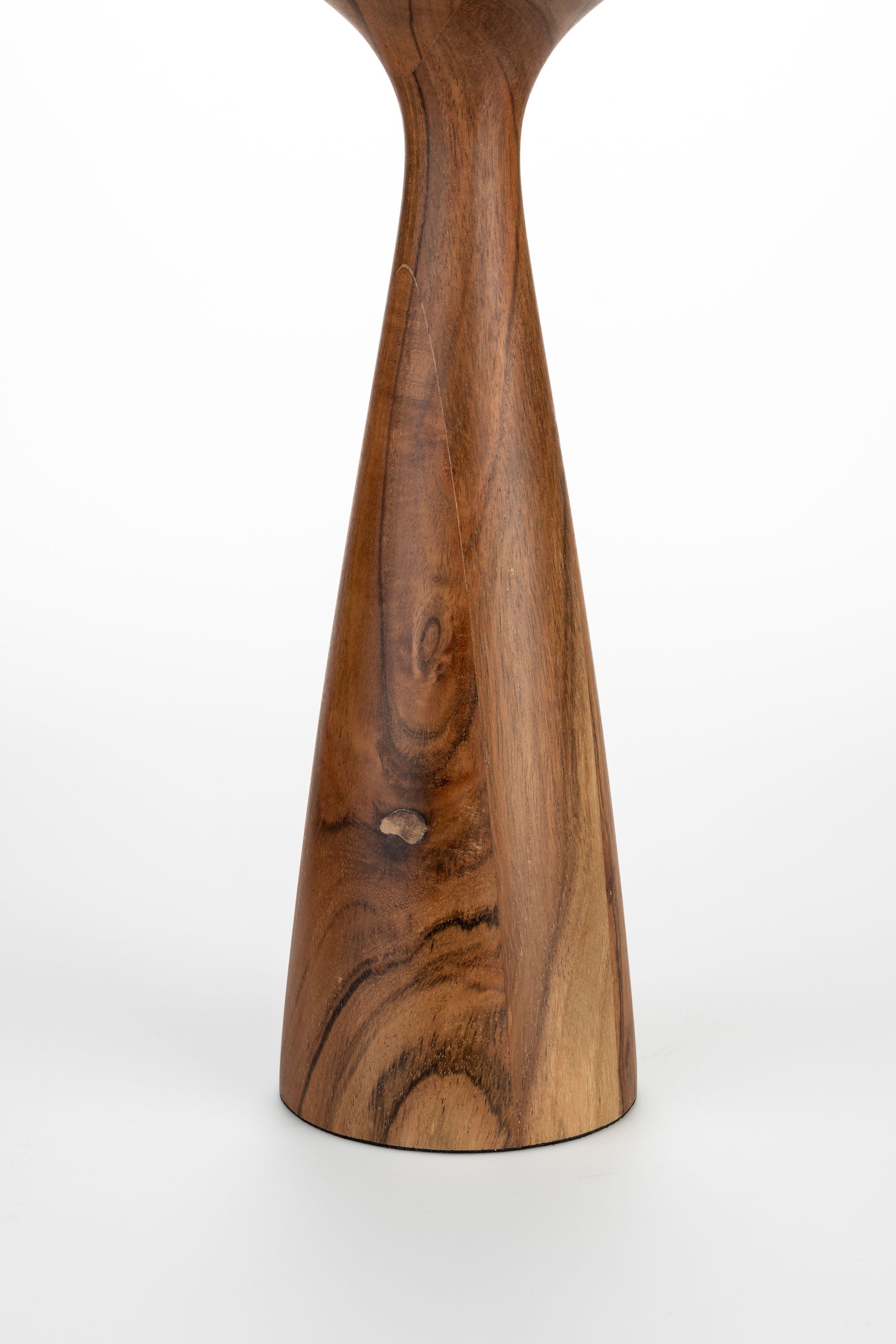 Zuiver Flames Brown Acacia Wood Candle Holder Medium